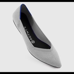 LIKE NEW Rothys THE POINT in Birdseye Flax